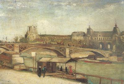 Vincent Van Gogh The Pont du Carrousel and the Louvre (nn04) oil painting image